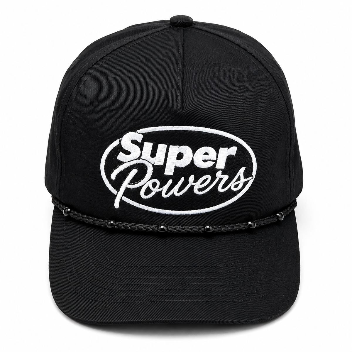 SuperPowers Rope Snapback — Black Out